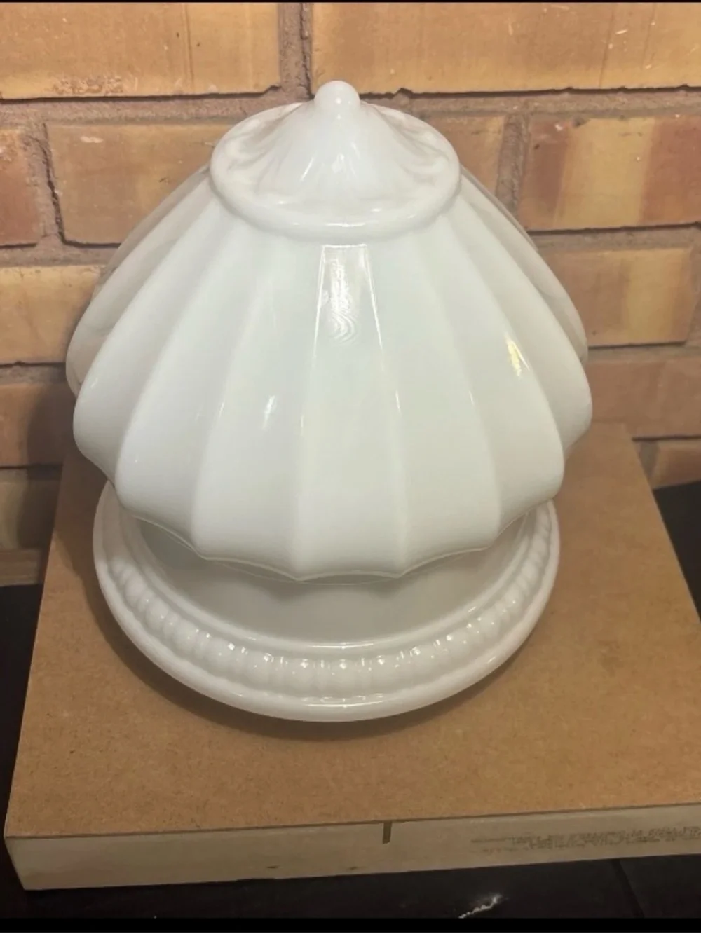 Fluted Doric Acorn Shade - Rejuvenation 4” Fitter